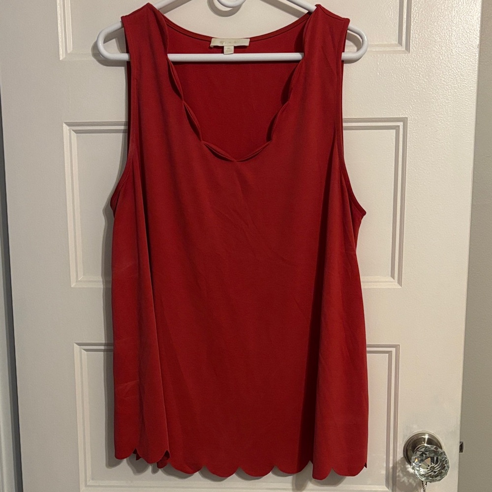 eri + ali soft cotton tank top - size XL